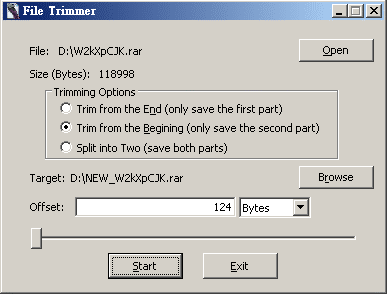 Windows 8 File Trimmer full
